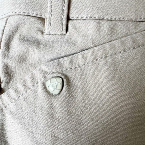 Kids Ariat Heritage Euroseat Knee Patch Riding Breeches Tan Size 12 - Picture 8 of 10